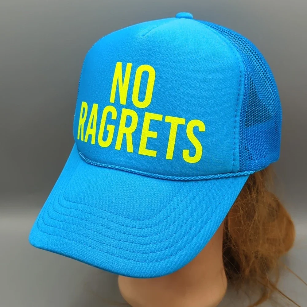 No Ragrets Hat We're The Millers Movie Cap Blue Mesh Rope Foam Snapback Otto